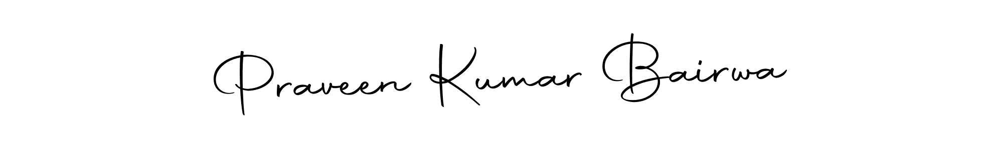 Design your own signature with our free online signature maker. With this signature software, you can create a handwritten (Autography-DOLnW) signature for name Praveen Kumar Bairwa. Praveen Kumar Bairwa signature style 10 images and pictures png