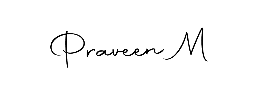 Praveen M stylish signature style. Best Handwritten Sign (Autography-DOLnW) for my name. Handwritten Signature Collection Ideas for my name Praveen M. Praveen M signature style 10 images and pictures png