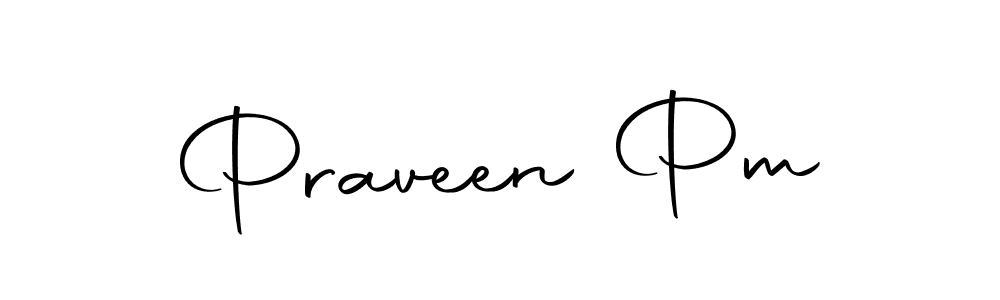 Create a beautiful signature design for name Praveen Pm. With this signature (Autography-DOLnW) fonts, you can make a handwritten signature for free. Praveen Pm signature style 10 images and pictures png