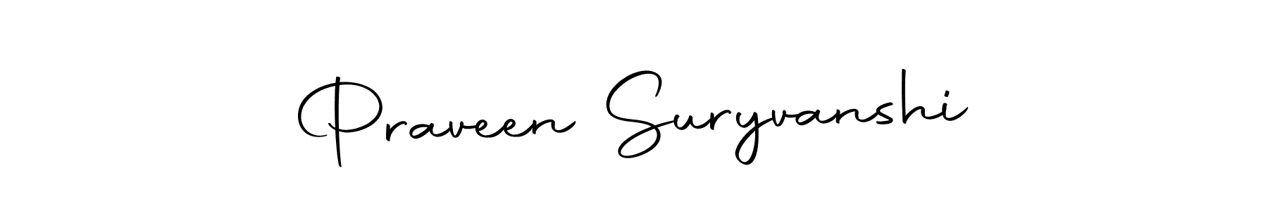 Design your own signature with our free online signature maker. With this signature software, you can create a handwritten (Autography-DOLnW) signature for name Praveen Suryvanshi. Praveen Suryvanshi signature style 10 images and pictures png