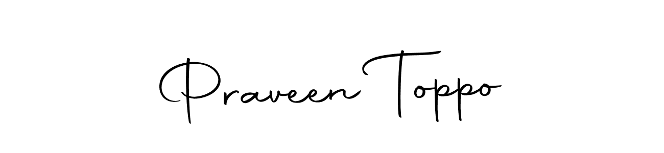 How to make Praveen Toppo signature? Autography-DOLnW is a professional autograph style. Create handwritten signature for Praveen Toppo name. Praveen Toppo signature style 10 images and pictures png