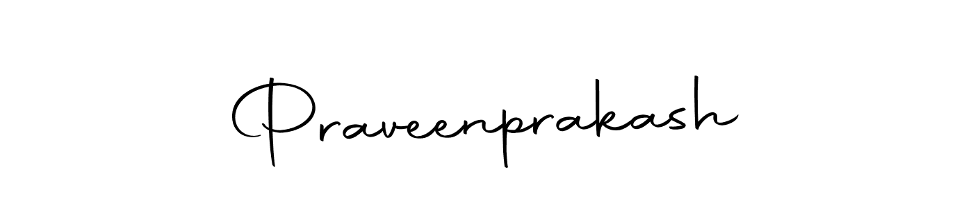 Design your own signature with our free online signature maker. With this signature software, you can create a handwritten (Autography-DOLnW) signature for name Praveenprakash. Praveenprakash signature style 10 images and pictures png