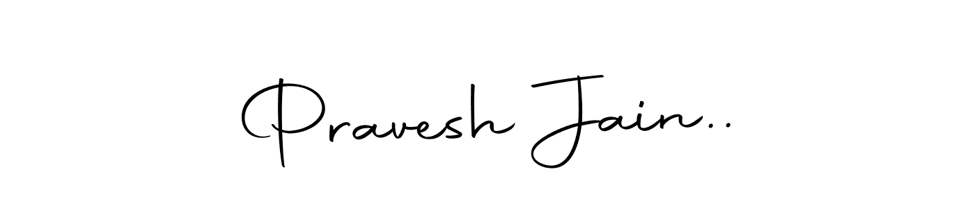 How to make Pravesh Jain.. name signature. Use Autography-DOLnW style for creating short signs online. This is the latest handwritten sign. Pravesh Jain.. signature style 10 images and pictures png