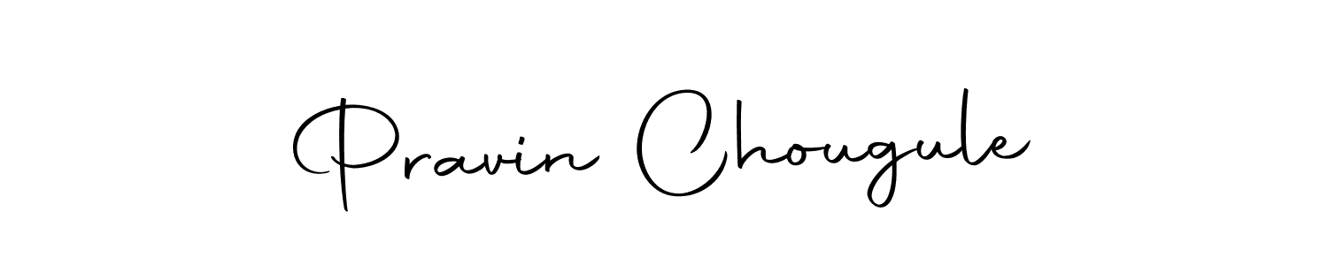 How to make Pravin Chougule name signature. Use Autography-DOLnW style for creating short signs online. This is the latest handwritten sign. Pravin Chougule signature style 10 images and pictures png