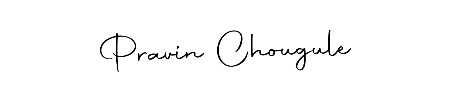 How to make Pravin Chougule name signature. Use Autography-DOLnW style for creating short signs online. This is the latest handwritten sign. Pravin Chougule signature style 10 images and pictures png