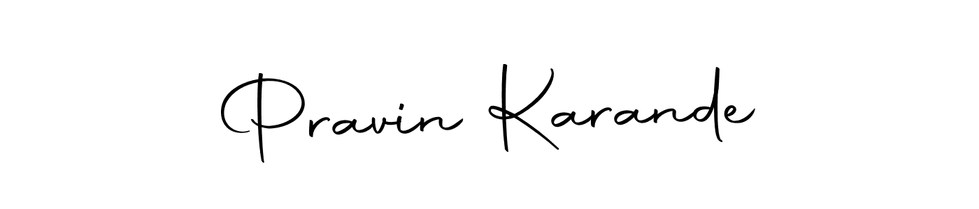 Create a beautiful signature design for name Pravin Karande. With this signature (Autography-DOLnW) fonts, you can make a handwritten signature for free. Pravin Karande signature style 10 images and pictures png