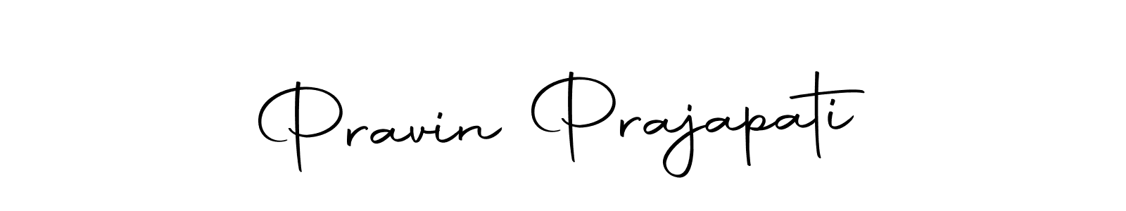 Create a beautiful signature design for name Pravin Prajapati. With this signature (Autography-DOLnW) fonts, you can make a handwritten signature for free. Pravin Prajapati signature style 10 images and pictures png