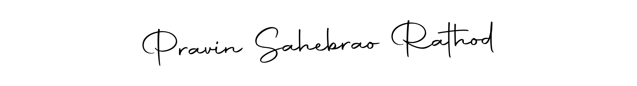 How to make Pravin Sahebrao Rathod name signature. Use Autography-DOLnW style for creating short signs online. This is the latest handwritten sign. Pravin Sahebrao Rathod signature style 10 images and pictures png