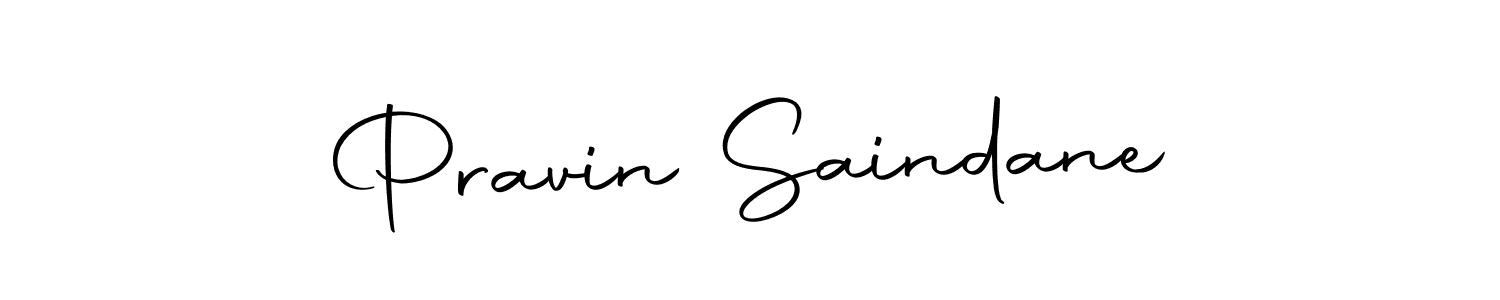 How to make Pravin Saindane name signature. Use Autography-DOLnW style for creating short signs online. This is the latest handwritten sign. Pravin Saindane signature style 10 images and pictures png