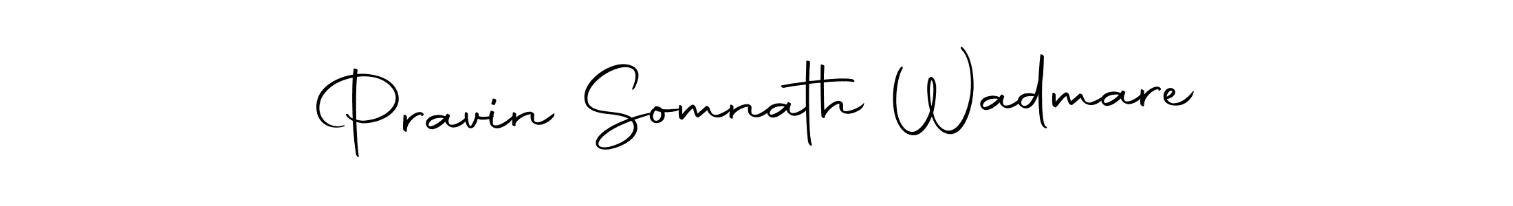 Make a beautiful signature design for name Pravin Somnath Wadmare. Use this online signature maker to create a handwritten signature for free. Pravin Somnath Wadmare signature style 10 images and pictures png