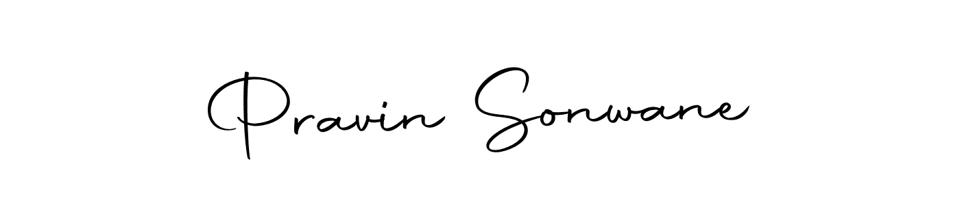 if you are searching for the best signature style for your name Pravin Sonwane. so please give up your signature search. here we have designed multiple signature styles  using Autography-DOLnW. Pravin Sonwane signature style 10 images and pictures png