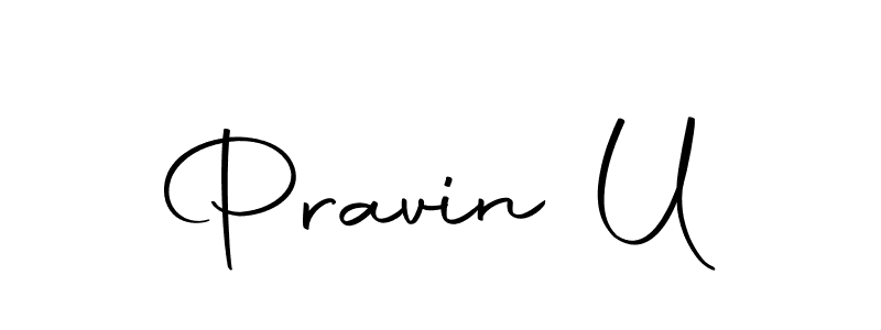 The best way (Autography-DOLnW) to make a short signature is to pick only two or three words in your name. The name Pravin U include a total of six letters. For converting this name. Pravin U signature style 10 images and pictures png