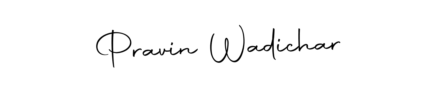 Use a signature maker to create a handwritten signature online. With this signature software, you can design (Autography-DOLnW) your own signature for name Pravin Wadichar. Pravin Wadichar signature style 10 images and pictures png