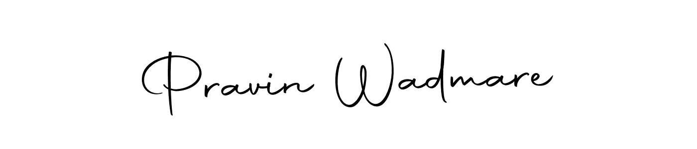 Make a beautiful signature design for name Pravin Wadmare. Use this online signature maker to create a handwritten signature for free. Pravin Wadmare signature style 10 images and pictures png