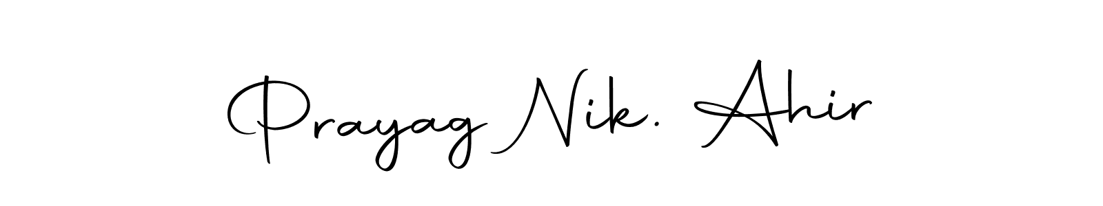 if you are searching for the best signature style for your name Prayag Nik. Ahir. so please give up your signature search. here we have designed multiple signature styles  using Autography-DOLnW. Prayag Nik. Ahir signature style 10 images and pictures png