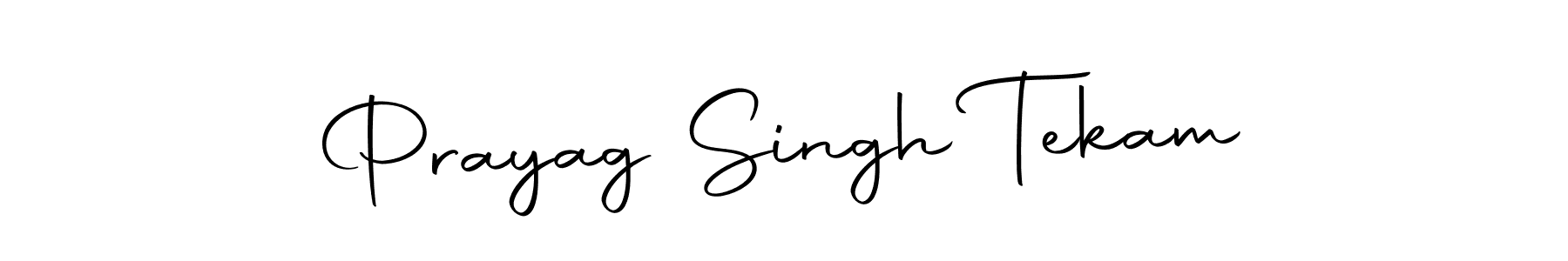 The best way (Autography-DOLnW) to make a short signature is to pick only two or three words in your name. The name Prayag Singh Tekam include a total of six letters. For converting this name. Prayag Singh Tekam signature style 10 images and pictures png