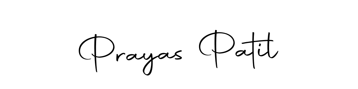 Create a beautiful signature design for name Prayas Patil. With this signature (Autography-DOLnW) fonts, you can make a handwritten signature for free. Prayas Patil signature style 10 images and pictures png