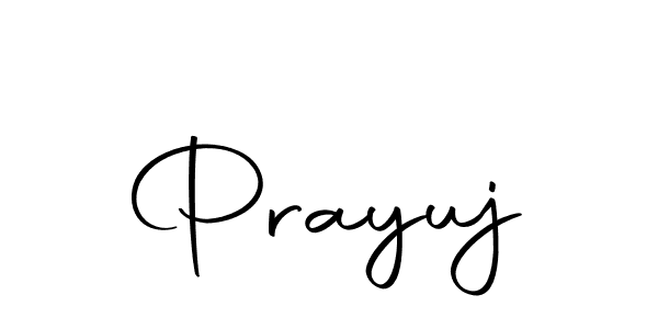 Design your own signature with our free online signature maker. With this signature software, you can create a handwritten (Autography-DOLnW) signature for name Prayuj. Prayuj signature style 10 images and pictures png