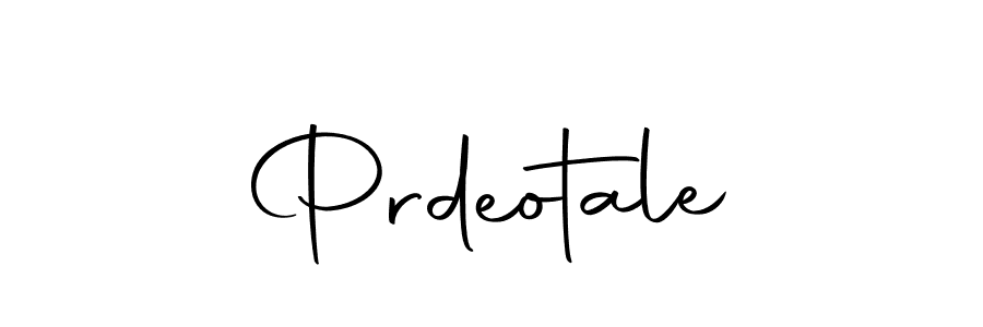 Prdeotale stylish signature style. Best Handwritten Sign (Autography-DOLnW) for my name. Handwritten Signature Collection Ideas for my name Prdeotale. Prdeotale signature style 10 images and pictures png