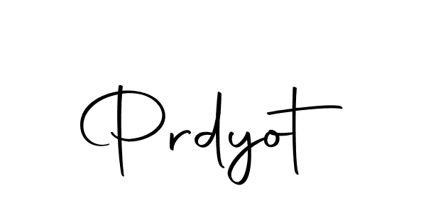 Create a beautiful signature design for name Prdyot. With this signature (Autography-DOLnW) fonts, you can make a handwritten signature for free. Prdyot signature style 10 images and pictures png