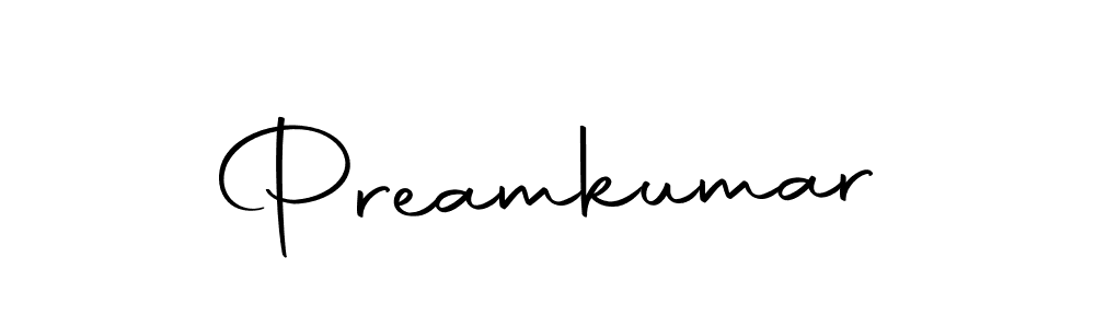 Create a beautiful signature design for name Preamkumar. With this signature (Autography-DOLnW) fonts, you can make a handwritten signature for free. Preamkumar signature style 10 images and pictures png
