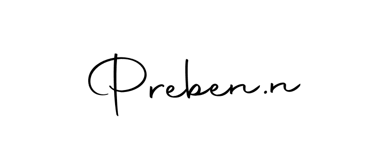 Create a beautiful signature design for name Preben.n. With this signature (Autography-DOLnW) fonts, you can make a handwritten signature for free. Preben.n signature style 10 images and pictures png