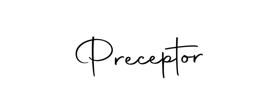 Preceptor stylish signature style. Best Handwritten Sign (Autography-DOLnW) for my name. Handwritten Signature Collection Ideas for my name Preceptor. Preceptor signature style 10 images and pictures png