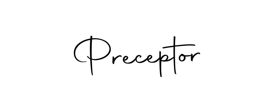 Preceptor stylish signature style. Best Handwritten Sign (Autography-DOLnW) for my name. Handwritten Signature Collection Ideas for my name Preceptor. Preceptor signature style 10 images and pictures png