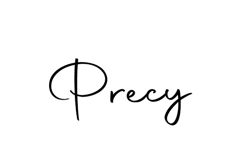 Create a beautiful signature design for name Precy. With this signature (Autography-DOLnW) fonts, you can make a handwritten signature for free. Precy signature style 10 images and pictures png