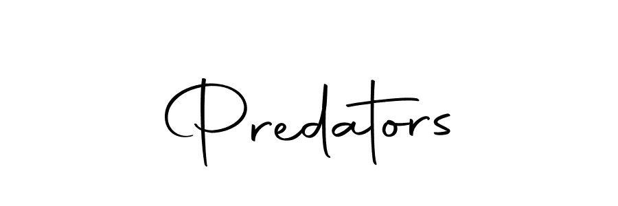 You should practise on your own different ways (Autography-DOLnW) to write your name (Predators) in signature. don't let someone else do it for you. Predators signature style 10 images and pictures png