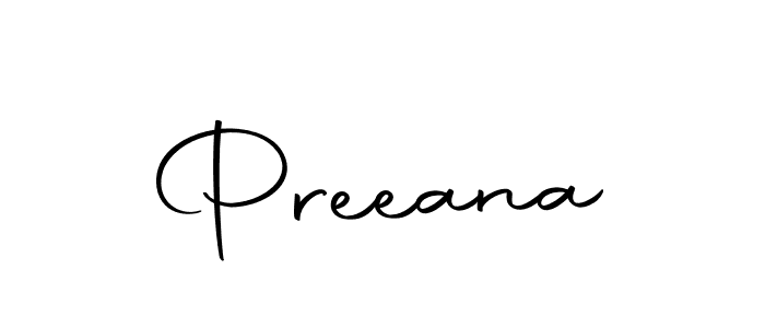 Create a beautiful signature design for name Preeana. With this signature (Autography-DOLnW) fonts, you can make a handwritten signature for free. Preeana signature style 10 images and pictures png