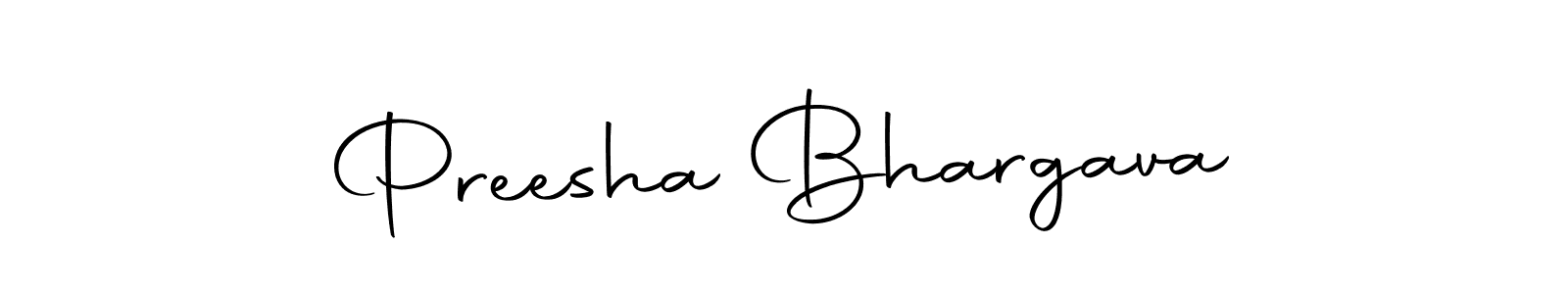 Preesha Bhargava stylish signature style. Best Handwritten Sign (Autography-DOLnW) for my name. Handwritten Signature Collection Ideas for my name Preesha Bhargava. Preesha Bhargava signature style 10 images and pictures png