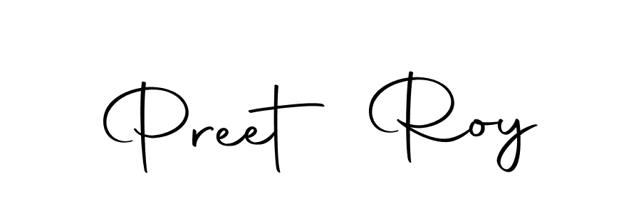 Create a beautiful signature design for name Preet Roy. With this signature (Autography-DOLnW) fonts, you can make a handwritten signature for free. Preet Roy signature style 10 images and pictures png
