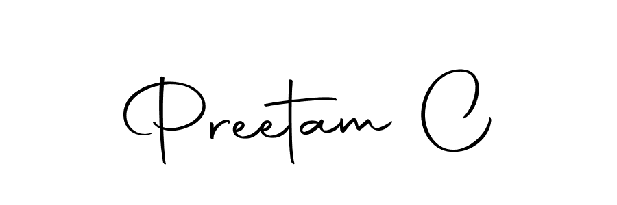 You can use this online signature creator to create a handwritten signature for the name Preetam C. This is the best online autograph maker. Preetam C signature style 10 images and pictures png