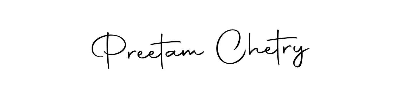 Design your own signature with our free online signature maker. With this signature software, you can create a handwritten (Autography-DOLnW) signature for name Preetam Chetry. Preetam Chetry signature style 10 images and pictures png