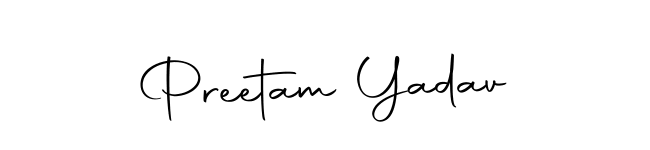 Use a signature maker to create a handwritten signature online. With this signature software, you can design (Autography-DOLnW) your own signature for name Preetam Yadav. Preetam Yadav signature style 10 images and pictures png