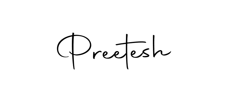 Design your own signature with our free online signature maker. With this signature software, you can create a handwritten (Autography-DOLnW) signature for name Preetesh. Preetesh signature style 10 images and pictures png