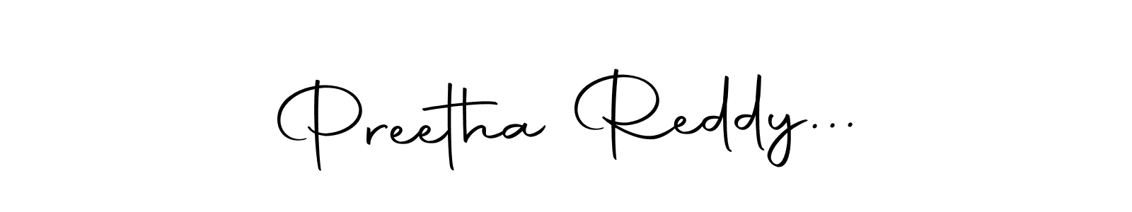 Design your own signature with our free online signature maker. With this signature software, you can create a handwritten (Autography-DOLnW) signature for name Preetha Reddy.... Preetha Reddy... signature style 10 images and pictures png