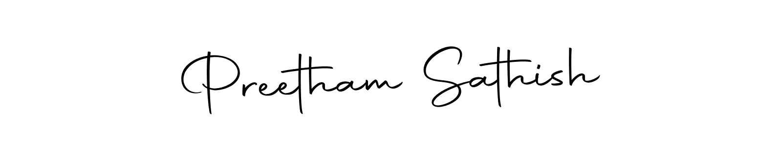 Preetham Sathish stylish signature style. Best Handwritten Sign (Autography-DOLnW) for my name. Handwritten Signature Collection Ideas for my name Preetham Sathish. Preetham Sathish signature style 10 images and pictures png