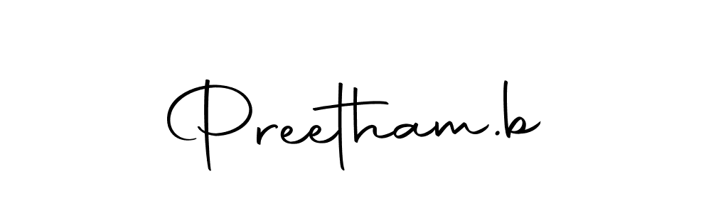 Create a beautiful signature design for name Preetham.b. With this signature (Autography-DOLnW) fonts, you can make a handwritten signature for free. Preetham.b signature style 10 images and pictures png