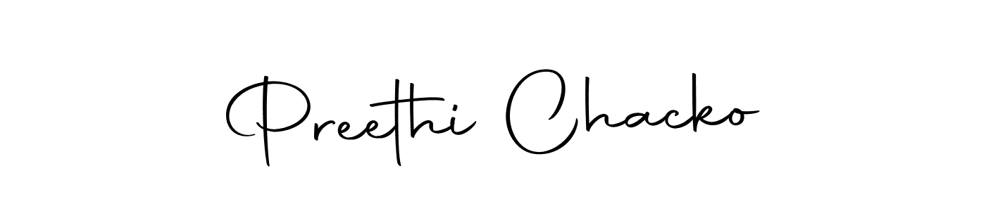 Create a beautiful signature design for name Preethi Chacko. With this signature (Autography-DOLnW) fonts, you can make a handwritten signature for free. Preethi Chacko signature style 10 images and pictures png