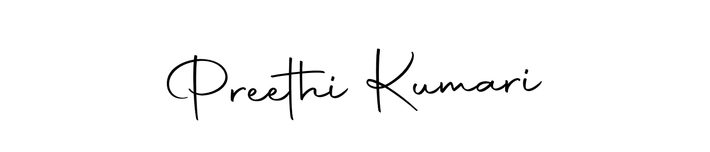 Use a signature maker to create a handwritten signature online. With this signature software, you can design (Autography-DOLnW) your own signature for name Preethi Kumari. Preethi Kumari signature style 10 images and pictures png