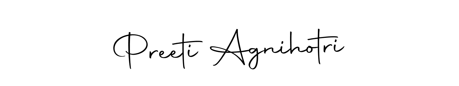 You should practise on your own different ways (Autography-DOLnW) to write your name (Preeti Agnihotri) in signature. don't let someone else do it for you. Preeti Agnihotri signature style 10 images and pictures png