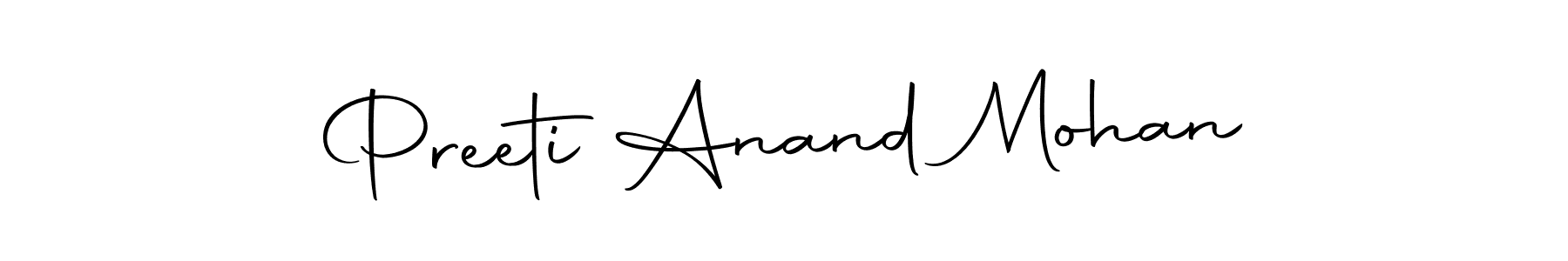 You can use this online signature creator to create a handwritten signature for the name Preeti Anand Mohan. This is the best online autograph maker. Preeti Anand Mohan signature style 10 images and pictures png