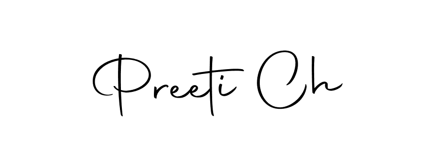 How to make Preeti Ch name signature. Use Autography-DOLnW style for creating short signs online. This is the latest handwritten sign. Preeti Ch signature style 10 images and pictures png