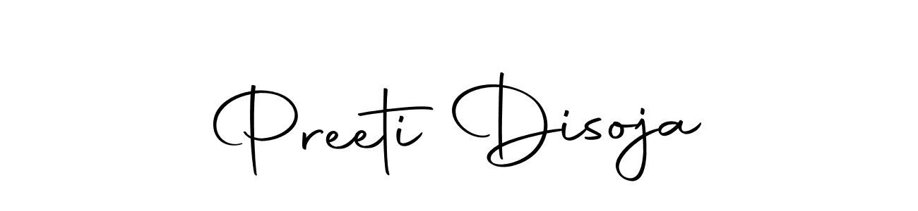 Create a beautiful signature design for name Preeti Disoja. With this signature (Autography-DOLnW) fonts, you can make a handwritten signature for free. Preeti Disoja signature style 10 images and pictures png