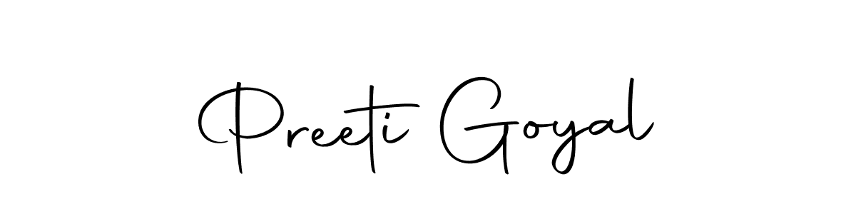 Create a beautiful signature design for name Preeti Goyal. With this signature (Autography-DOLnW) fonts, you can make a handwritten signature for free. Preeti Goyal signature style 10 images and pictures png