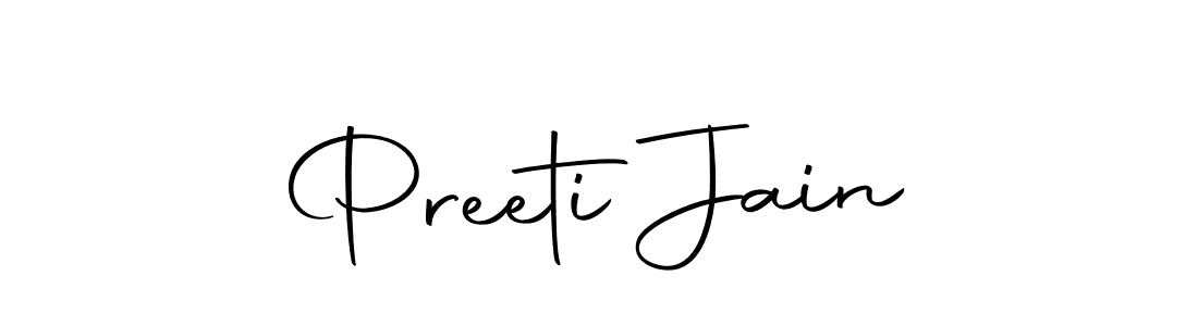 How to make Preeti Jain name signature. Use Autography-DOLnW style for creating short signs online. This is the latest handwritten sign. Preeti Jain signature style 10 images and pictures png