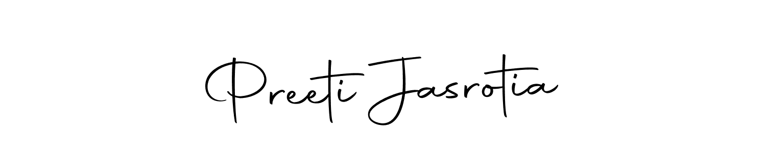 Make a beautiful signature design for name Preeti Jasrotia. Use this online signature maker to create a handwritten signature for free. Preeti Jasrotia signature style 10 images and pictures png