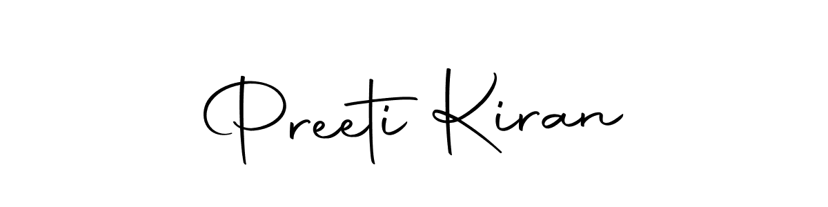 Use a signature maker to create a handwritten signature online. With this signature software, you can design (Autography-DOLnW) your own signature for name Preeti Kiran. Preeti Kiran signature style 10 images and pictures png